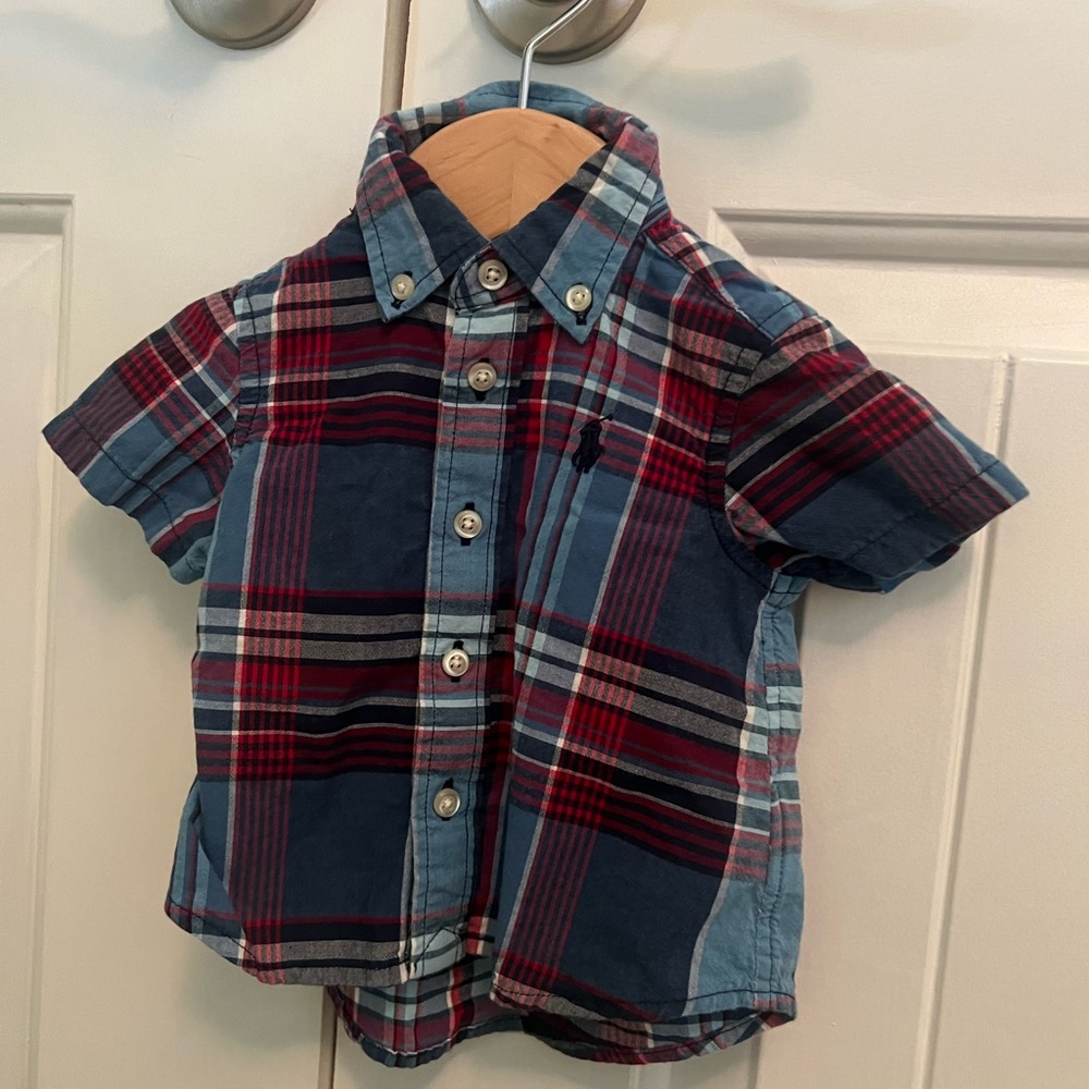 Polo by Ralph Lauren plaid button down 3M EUC